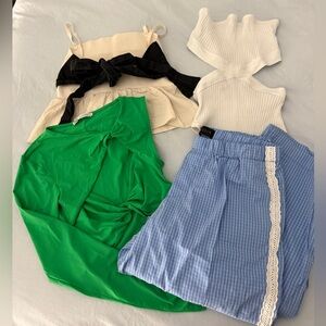 Zara 4 Piece Bundle 3 tops, 1 pants
